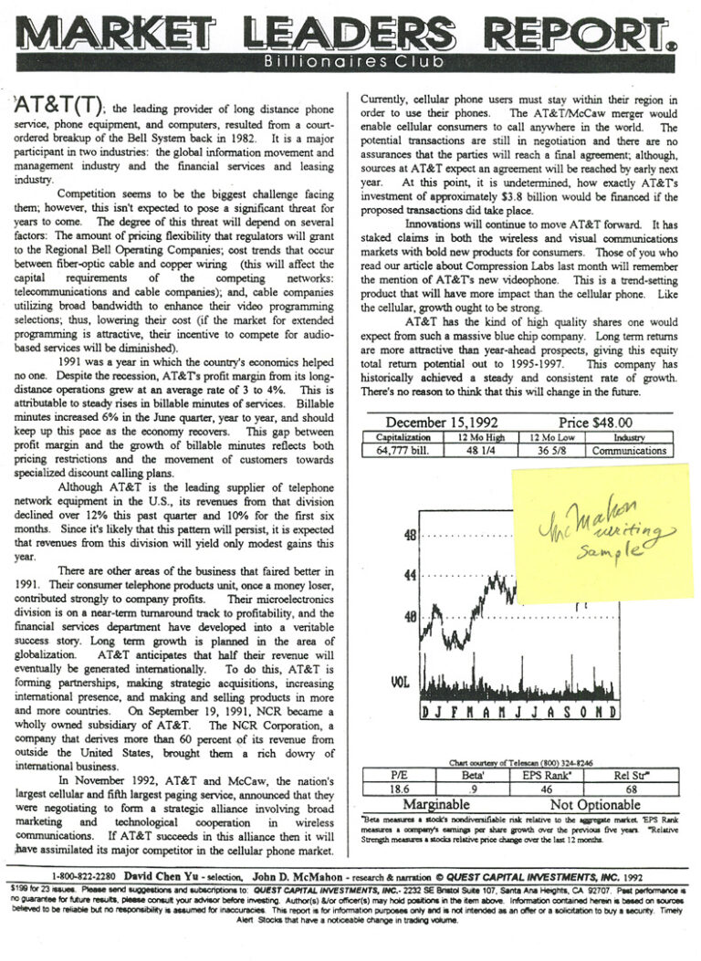 Read more about the article Market Leader